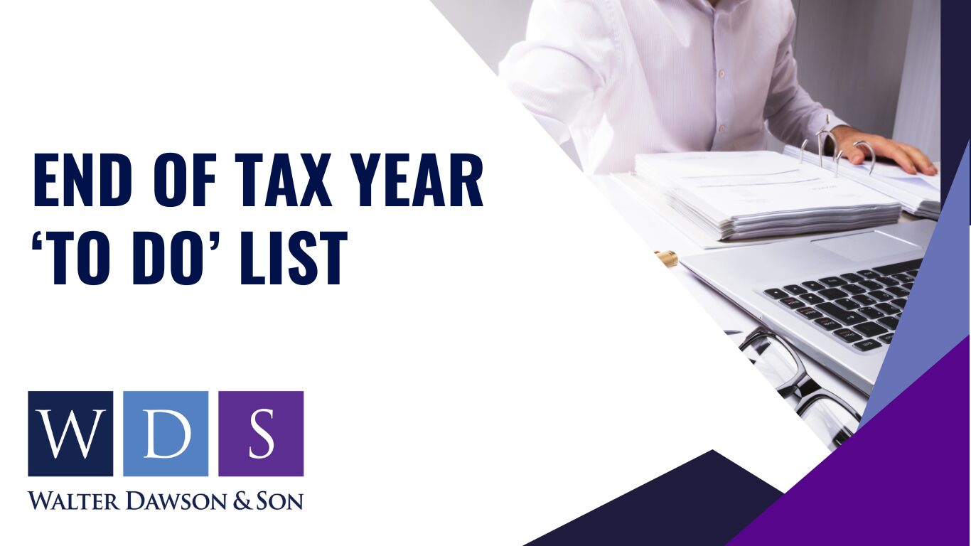 End of Tax Year To Do List