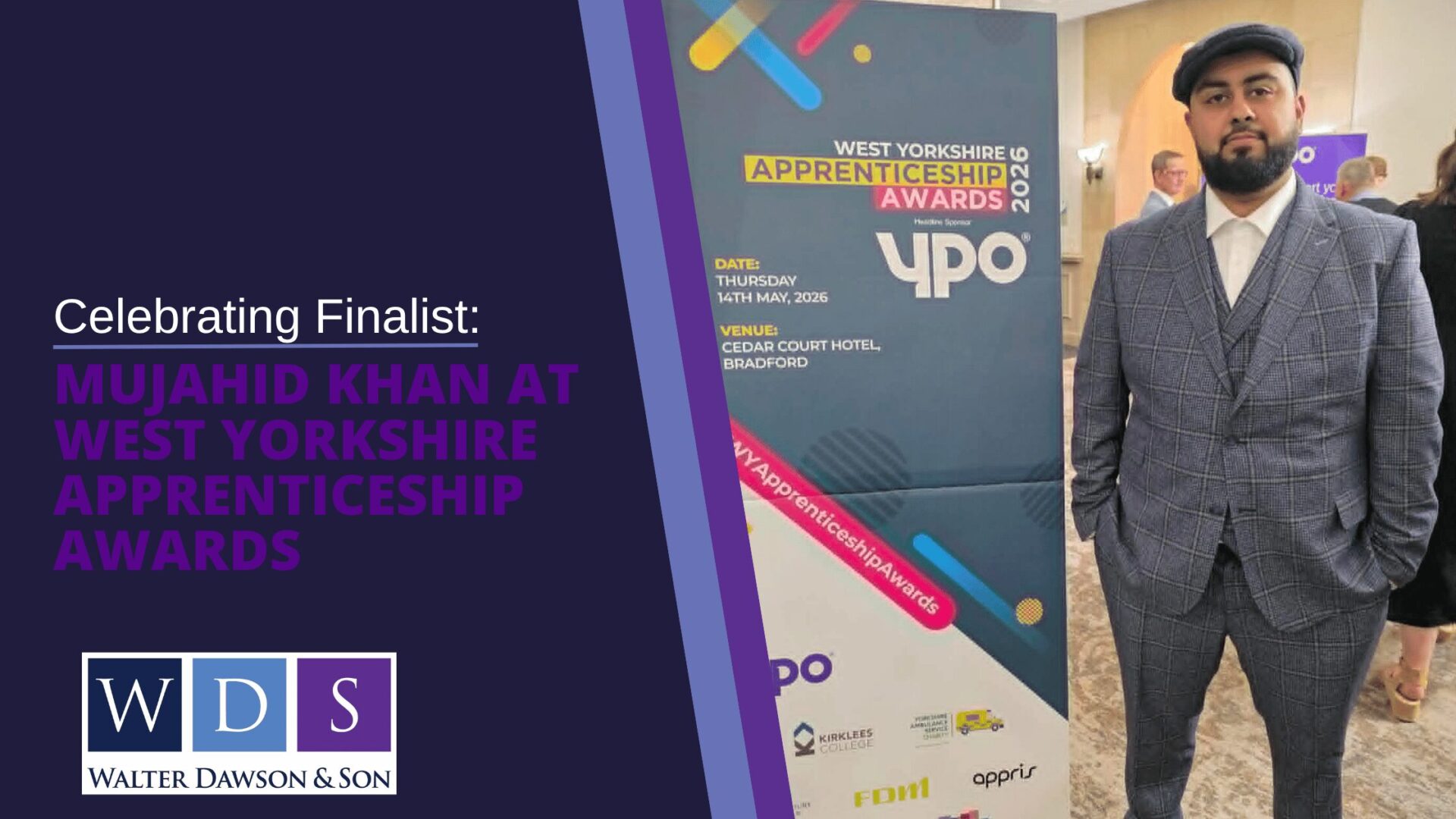 Celebrating a Finalist: Mujahid Khan at the West Yorkshire Apprenticeship Awards